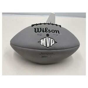 Wilson NFL MVP Football Official Size Grey Tackified WTF1419